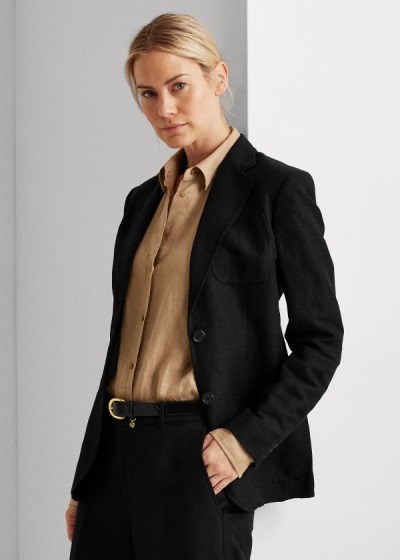 Blazer Ralph Lauren Mujer Negros - Twill - RMKJL3024